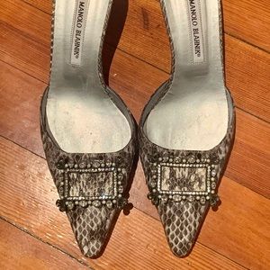 *SOLD* MANOLO BLAHNIK MAYSALE SNAKESKIN !!!.